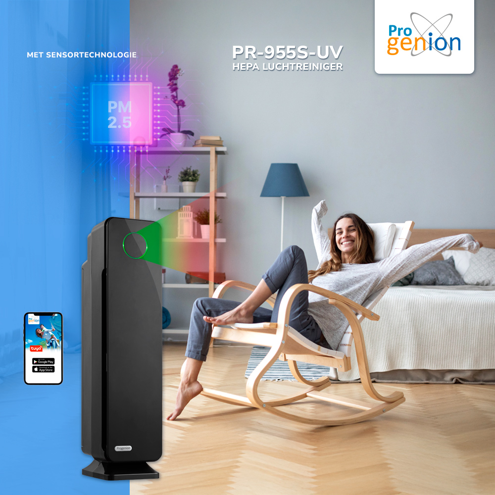 Luchtreiniger met sensortechnologie